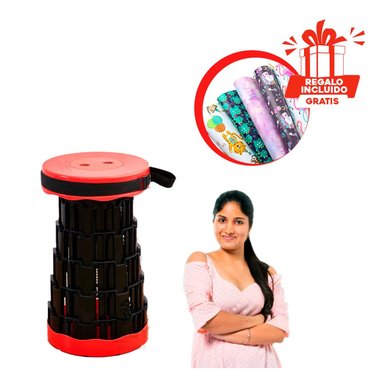 PACK9 BANCO PARA ABUELOS CON ROJO Y+PAPEL DE REGALO