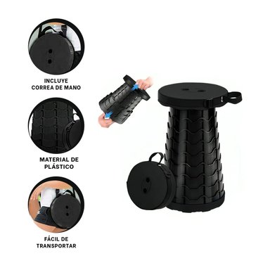 PACK5 SILLA FUNCIONAL Y PRACTICA EN NEGRO Y+REGALO STICKERS - 2