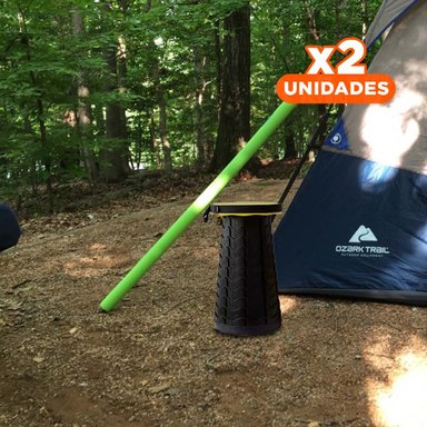 PACK2 BUTACON AUXILIAR PLEGABLE CON SEGURO PORTATIL PARA HOGAR AMARILLO Y+REGALO STICKER