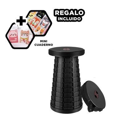 PACK3 ASIENTO DESPLEGABLE DE COLOR NEGRO Y+REGALO AGENDITA