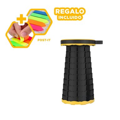 PACK6 ASIENTO LIGERO DE AMARILLO Y+BANDERITAS ADHESIVAS