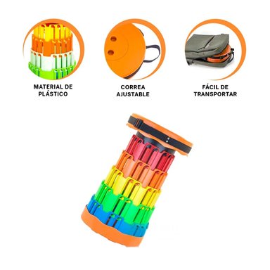 PACK4 SILLA FACIL EN TONO NARANJA Y+BANDERITAS ADHESIVAS - 4