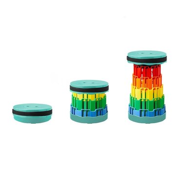 PACK6 SILLA PLEGABLEPARA CASA CON SEGURO DOBLE PORTATIL TAPA VERDE MULTICOLOR Y+REGALO STICKER - 2
