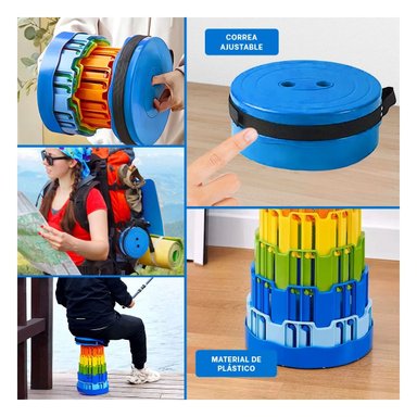 PACK3 ASIENTO ADAPTABLE DE CORREA EN AZUL Y+LIGAS DE REGALO - 3