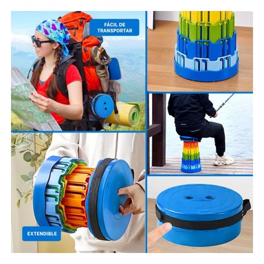 PACK3 ASIENTO ADAPTABLE DE CORREA EN AZUL Y+LIGAS DE REGALO - 4