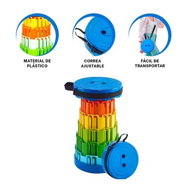 PACK4 SILLA SENSILLA Y COMPACTA EN AZUL Y+LIGAS DE REGALO - 3