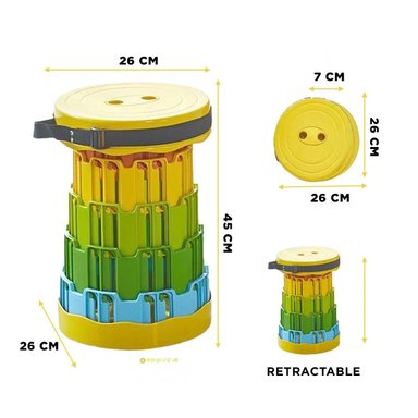 PACK12 ASIENTO COMODO DE COLOR AMARILLO Y+LIGAS DE REGALO - 5