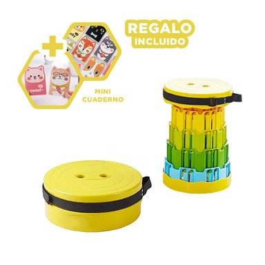 PACK2 SILLA COMPACTA FONDO EN AMARILLO Y+REGALO AGENDITA