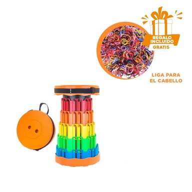 PACK3 BANCA DE CASA DECORATIVA NARANJA Y+LIGAS DE REGALO