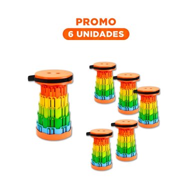 PACK6 COMODO PLEGABLE PORTATIL CON DOBLE SEGURO HOGAR