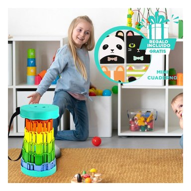 PACK12 ASIENTO CON CORREA EN TONO VERDE Y+REGALO AGENDITA