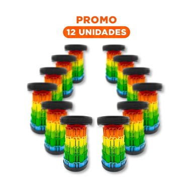 PACK12 SILLON FUNCIONAL PLEGABLE CON DOBLE SEGURO PARA CASA NEGRO MULTICOLOR Y+REGALO STICKER