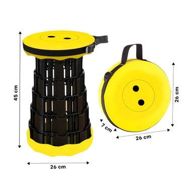 PACK6 BUTACA RESISTENTE CON DOBLE SEGURO PARA EXTERIOR TAPA AMARILLO CENTRO NEGRO - 4