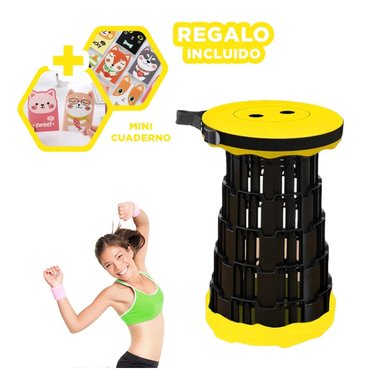 PACK5 SILLA ENROLLABLE EN TONO AMARILLO Y+REGALO AGENDITA
