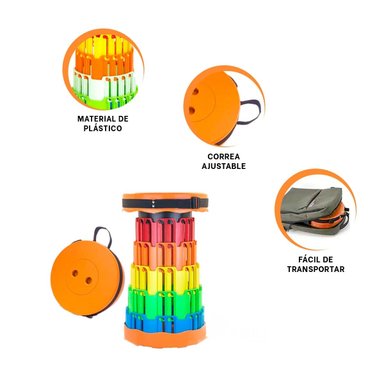 PACK9 ASIENTO MINIMALISTA EN NARANJA Y+BANDERITAS ADHESIVAS - 3