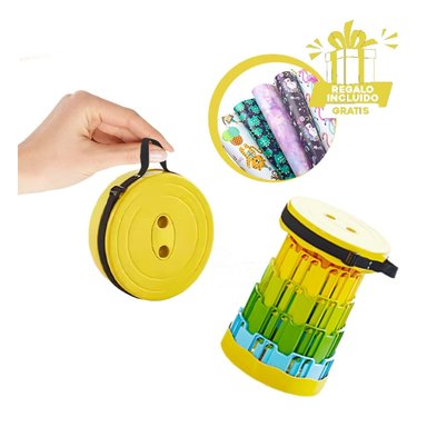 PACK5 BANCA FACIL DE LLEVAR EN AMARILLO Y+PAPEL DE REGALO