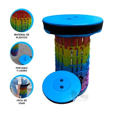 BANCO CON 3 PROTECCIONES EN AZUL Y+REGALO LIGAS PARA PEINAR