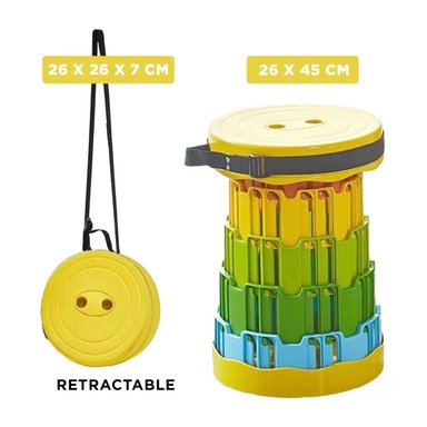PACK2 SILLA EXTENDIBLE EN AMARILLO Y+BANDERITAS ADHESIVAS - 5