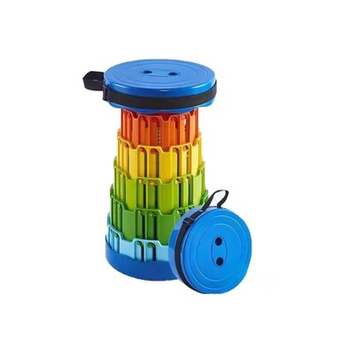 PACK6 SILLA PLEGABLE PORTATIL EN AZUL Y+BANDERITAS ADHESIVAS - 3