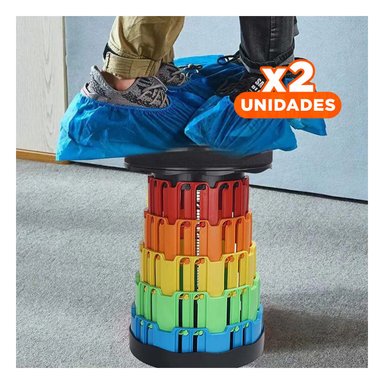 PACK2 ASIENTO PRACTICO CON DOBLE SEGURO PARA CASA Y VISITAS NEGRO MULTICOLOR Y+REGALO STICKER