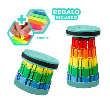 PACK3 ASIENTO CON CORREA EN VERDE Y+BANDERITAS ADHESIVAS