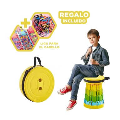 PACK6 SILLA MODERNA EN TONO AMARILLO Y+LIGAS DE REGALO