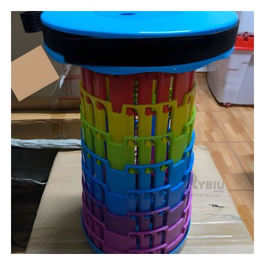 SILLA PORATIL DE 3 SEGUROS CON TAPA AZUL Y+REGALO STICKERS