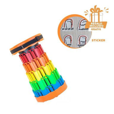 PACK5 ASIENTO ESTILIZADO DE TAPA NARANJA Y+REGALO STICKERS