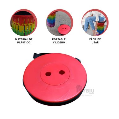 BANCO AJUSTABLE CON BLOQUEO TAPA ROJA Y+BANDERITAS ADHESIVAS