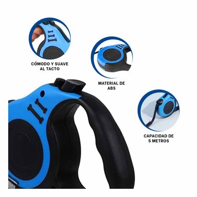 PACK2 SOGA PARA SALIR CON CAN 5M AZUL Y+REGALO AGENDITA