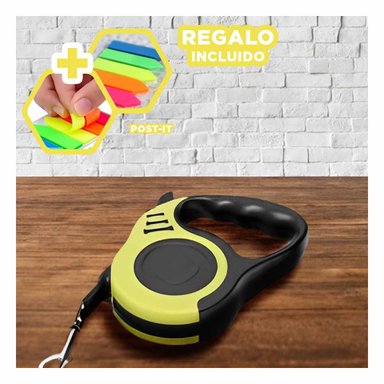 PACK6 SOGA PARA CANES 5M AMARILLO Y+BANDERITAS ADHESIVAS