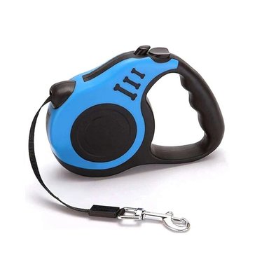PACK2 SOGA RETRACTIL PARA PASEAR MASCOTAS 5M EN AZUL