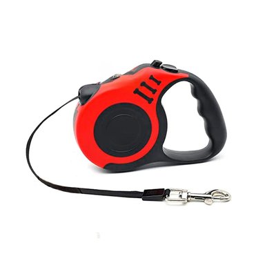 PACK2 SOGA RECTRACTIL DISEÑADA PARA MASCOTAS EN COLOR ROJO