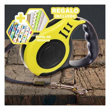 SOGA PET LARGA PARA CAMINAR 5M AMARILLO Y+PAPEL DE REGALO