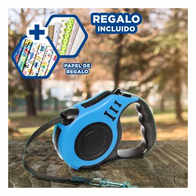 SOGA PET LARGA PARA CAMINAR 5M AZUL Y+PAPEL DE REGALO