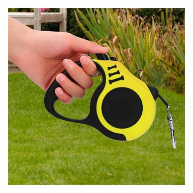 PACK4 CORREA PARA PERROS CON 3 M EN COLOR AMARILLO