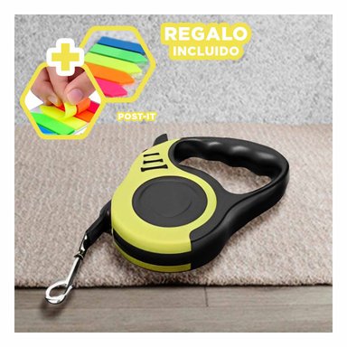CUERDA PARA MASCOTAS EN COLOR AMARILLO Y+POST-IT ADHESIVOS