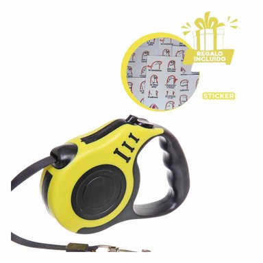 PACK12 CORREA DE PASEO PARA PET AMARILLO Y+REGALO STICKERS