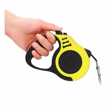 SOGA RETRACTIL PARA MASCOTAS DE 3 M EN COLOR AMARILLO