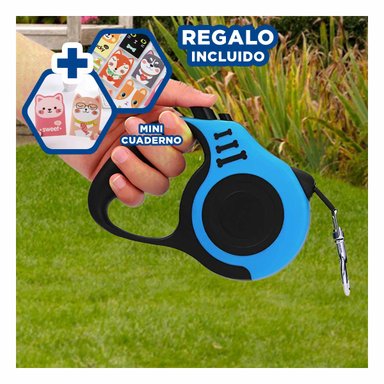 SOGA PARA SALIR CON CANES 5M AZUL Y+REGALO AGENDITA
