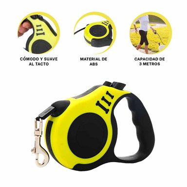 PACK2 SOGA RETRACTIL EN AMARILLO Y+BANDERITAS ADHESIVAS