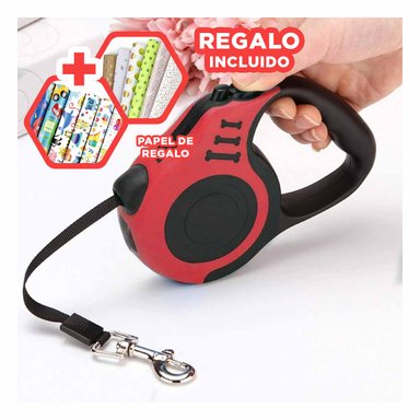 SOGA CON SISTEMA EXTENDIBLE EN ROJO Y+PAPEL DE REGALO