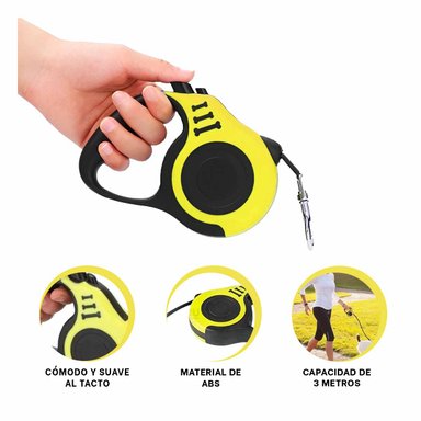 PACK2 SOGA DE PASEO CON LARGO 3 M AMARILLO Y+REGALO STICKERS