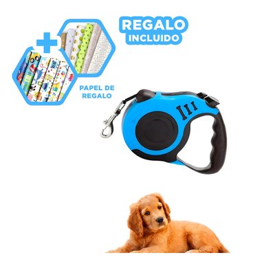 PACK6 CUERDA PARA PET EN COLOR AZUL Y+PAPEL DE REGALO