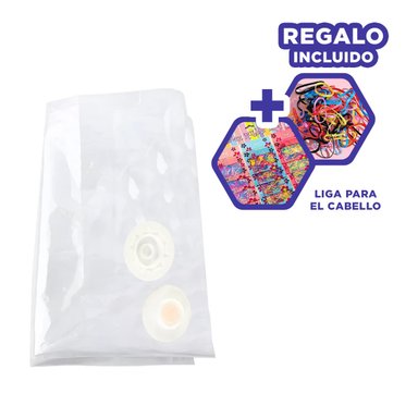 PACK2 BOLSA TRANSPARENTE PARA ROPA Y+BANDERITAS ADHESIVAS