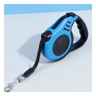 PACK6 CUERDA RETRACTIL PARA PASEAR CANES 5M EN COLOR AZUL