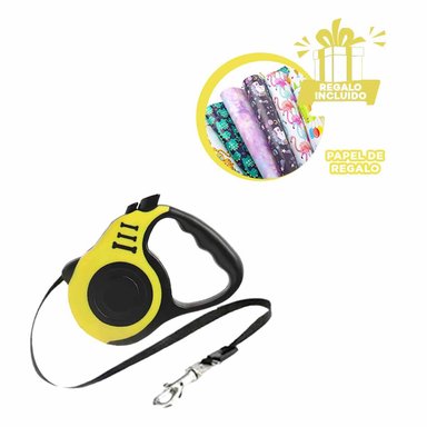 PACK6 CUERDA PARA PET EN COLOR AMARILLO Y+PAPEL DE REGALO