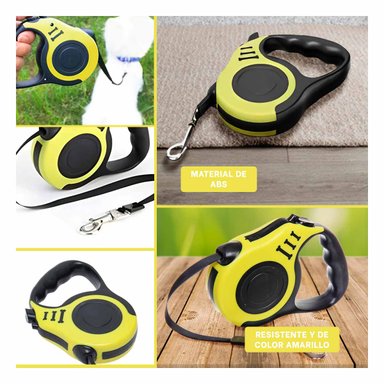 PACK4 CORREA CON EXTENSION 3 M EN AMARILLO Y+REGALO AGENDITA
