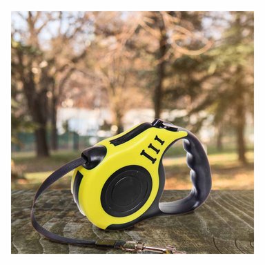 PACK4 CORREA PET PARA PASEAR 5M AMARILLO Y+PAPEL DE REGALO