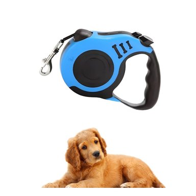 PACK2 SOGA RETRACTIL PARA MASCOTAS DE 3 M EN COLOR AZUL